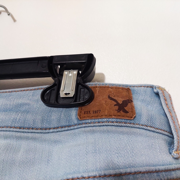 American Eagle Outfitters Light Blue Skinny Jeans Women Denim Casual Jegging - Picture 6 of 7